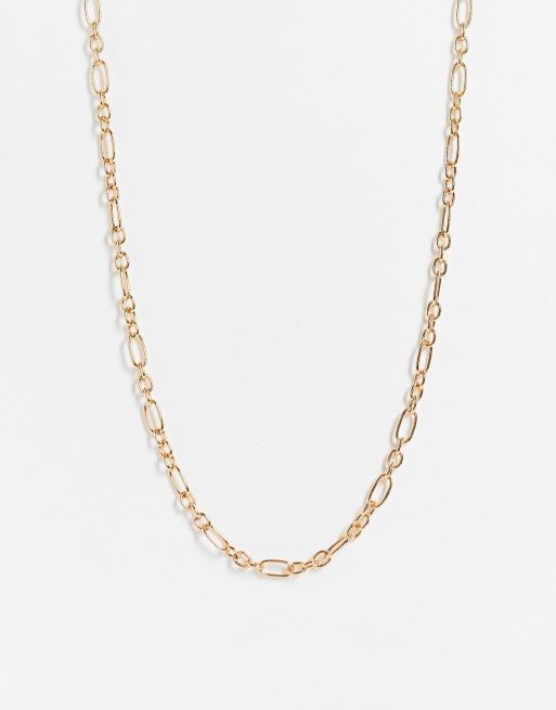 French Connection chain and link necklace in gold | ASOS