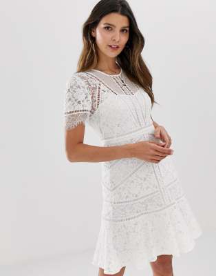 fcuk white dress