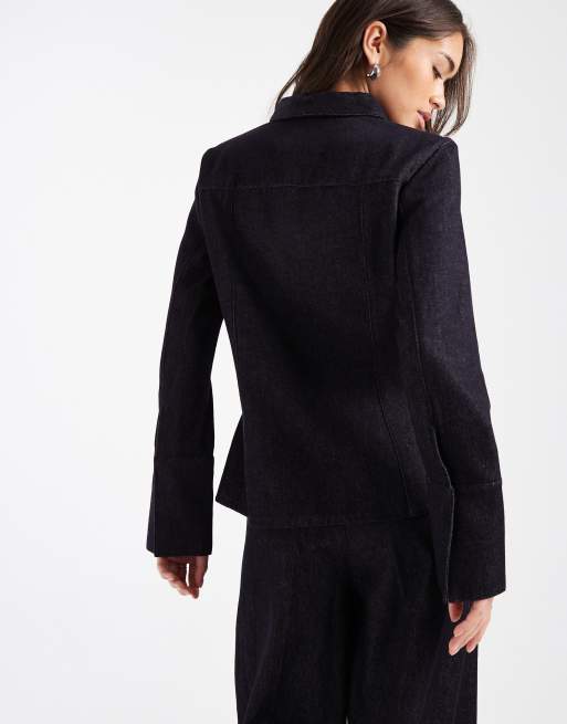 French Connection - Chemise d'ensemble cintrée en jean - Indigo, 4 de 4