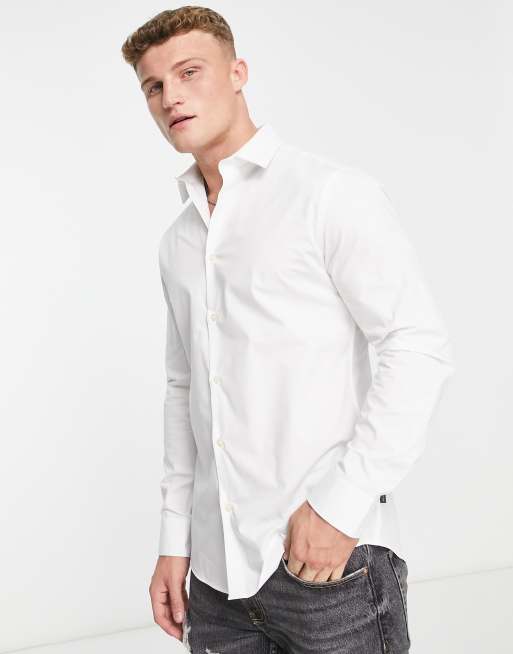 French Connection - Chemise habillée à manches longues - Blanc