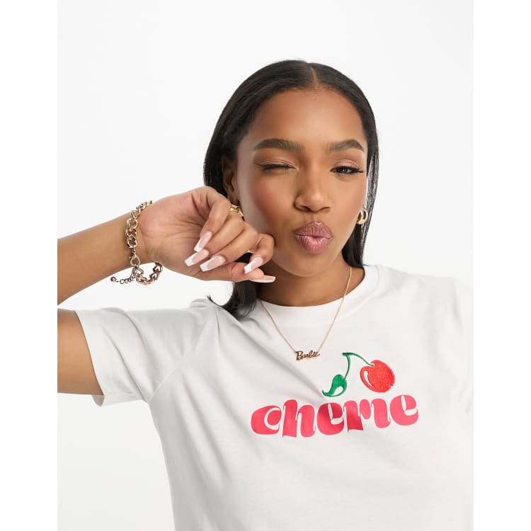 French Connection cherie T shirt in white