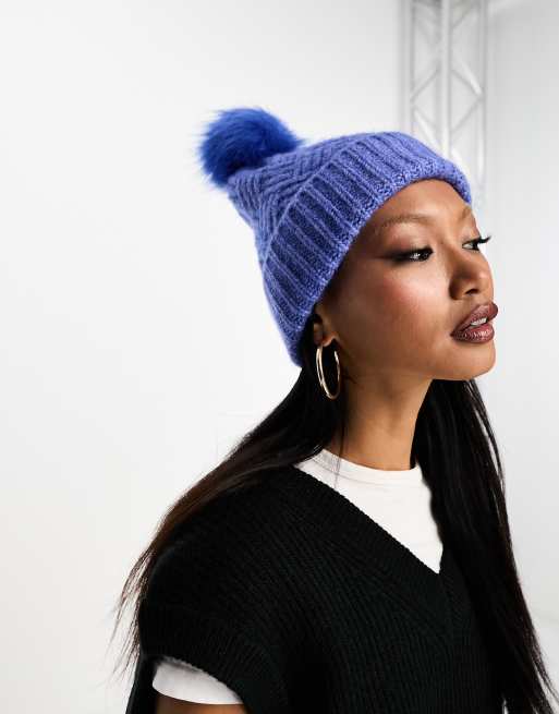 Blue bobble sale hat