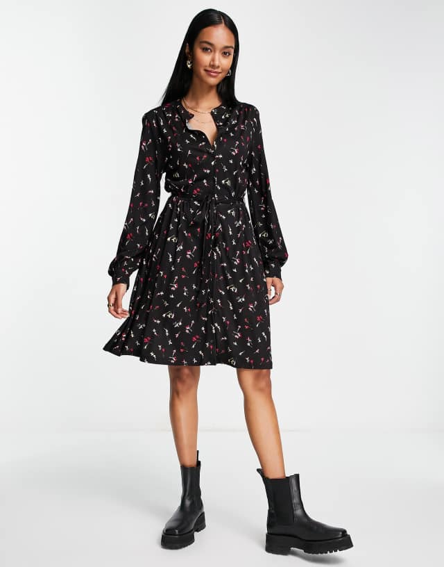 French Connection chiara meadow jersey mini dress