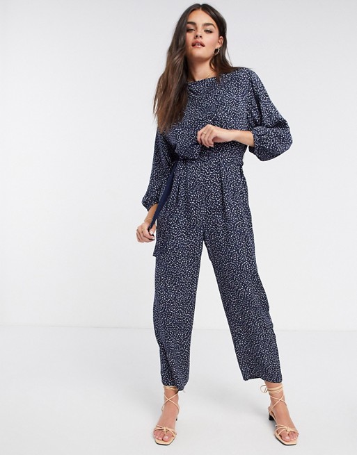 French Connection Chinwe Print Mix Printed Jumpsuit