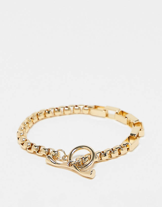 French Connection - chunky chain bracelet in gold