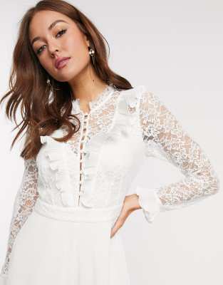 french connection lace jumpsuit