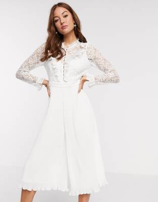 clandre vintage lace jumpsuit