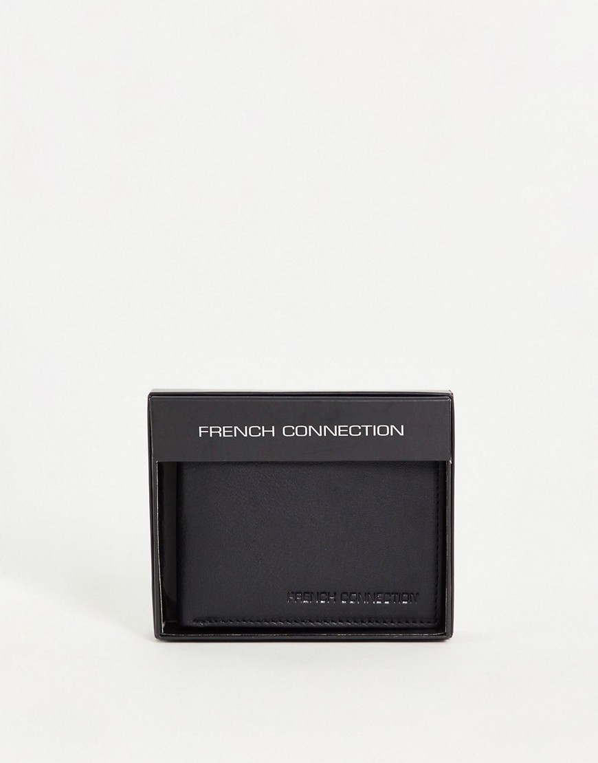 French Connection classic bi-fold wallet black