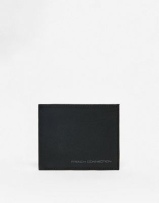 French Connection classic bi-fold wallet in black