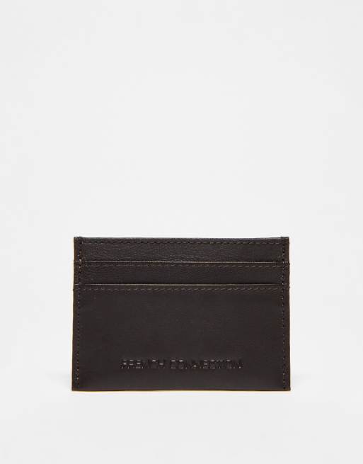 French Connection classic card holder in brown