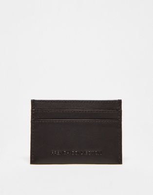 French Connection classic cardholder in brown - ASOS Price Checker
