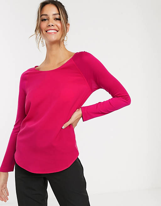French Connection Classic Crepe long sleeved t-shirt | ASOS