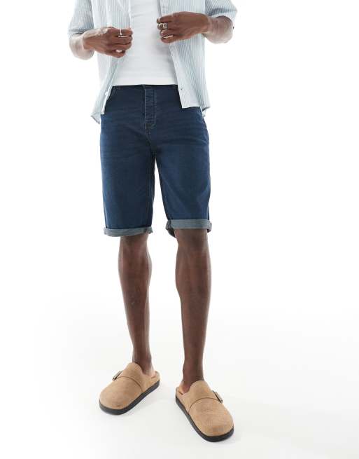 French Connection classic denim shorts in mid wash blue, 2 of 5