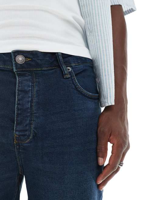 French Connection classic denim shorts in mid wash blue, 5 of 5