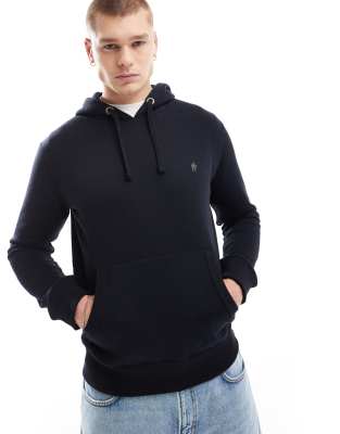 French Connection Mens French Connection classic hoodie in navy
