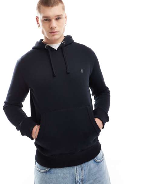 French Connection classic hoodie in navy - view 1