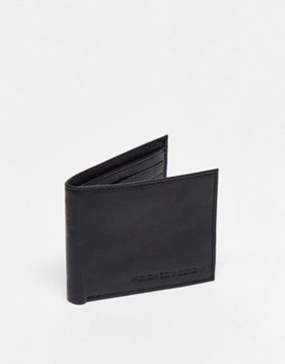 French Connection classic leather bi-fold wallet in black