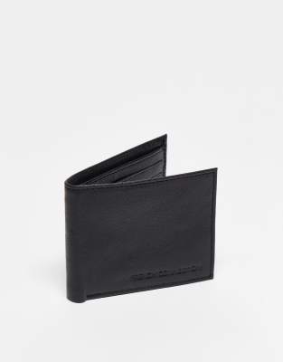 French Connection classic leather bi-fold wallet in black - ASOS Price Checker