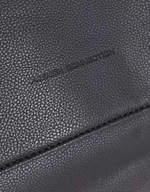 French Connection classic messenger bag in black ASOS