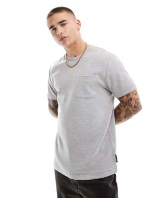 French Connection classic pocket t-shirt in heather gray