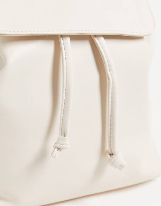 French connection classic rucksack in cream
