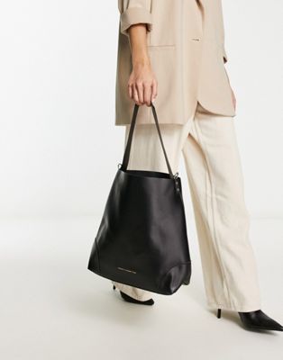 French Connection classic tote bag in black - ASOS Price Checker