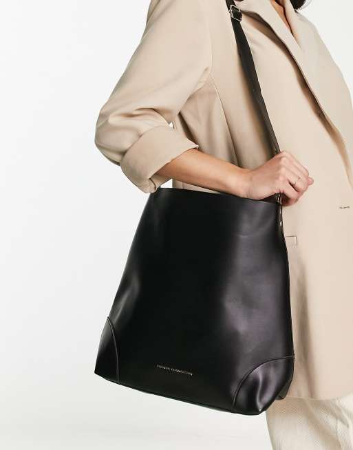 Medium Classic Tote - Black Leather