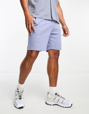 French Connection co-ord pique shorts in light blue - ASOS Price Checker