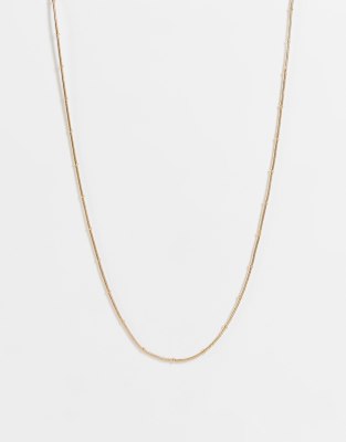 French Connection - Collana a catenina color oro con nodi