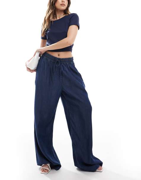 French Connection Collorado denim fluid jeans in vintage blue - view 1
