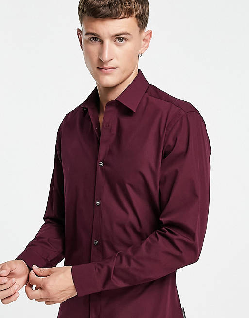 Uomo Abbigliamento da Camicie da Camicie eleganti Confezione da 2 camicie eleganti slim da Uomo di French Connection in Viola 