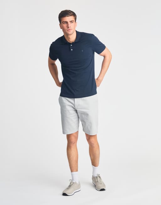 French Connection - Confezione da 2 pantaloncini chino in cotone blu navy, 3 di 4