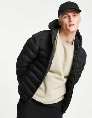 french connection black padded jacket