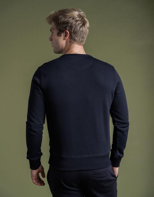 French Connection Cotton blend crew neck sweatshirt in navy, 2 of 4