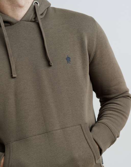 French Connection Cotton blend hoody in khaki, 4 of 4