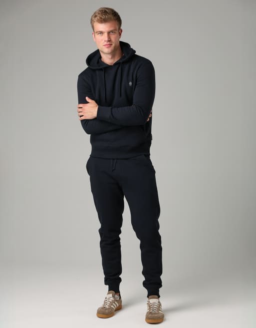 French Connection Cotton blend hoody in navy, 3 of 4