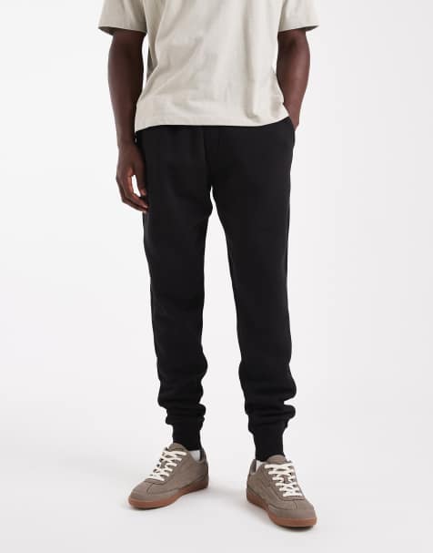 French Connection Cotton blend joggers in black - view 1