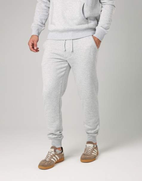 French Connection Cotton blend joggers in light grey - view 1