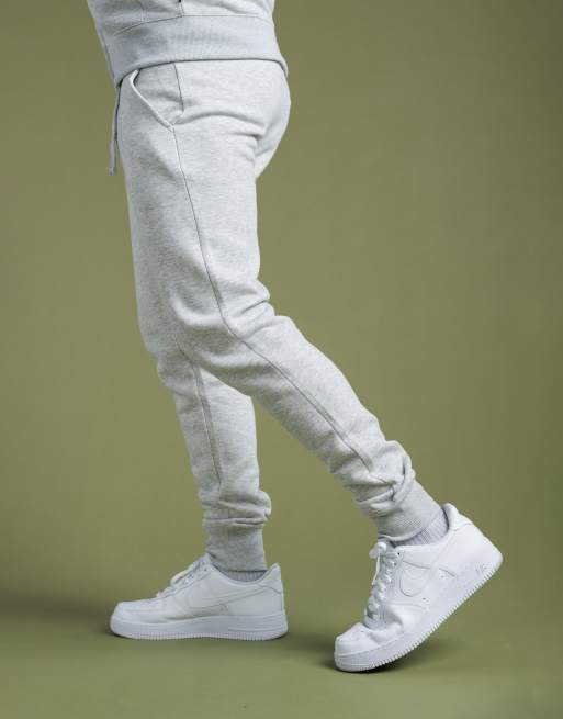 French Connection Cotton blend joggers in light grey, 5 of 5
