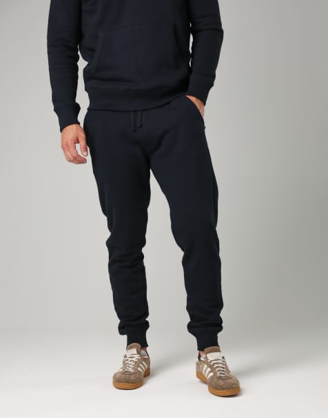 French Connection Cotton blend joggers in navy - view 1