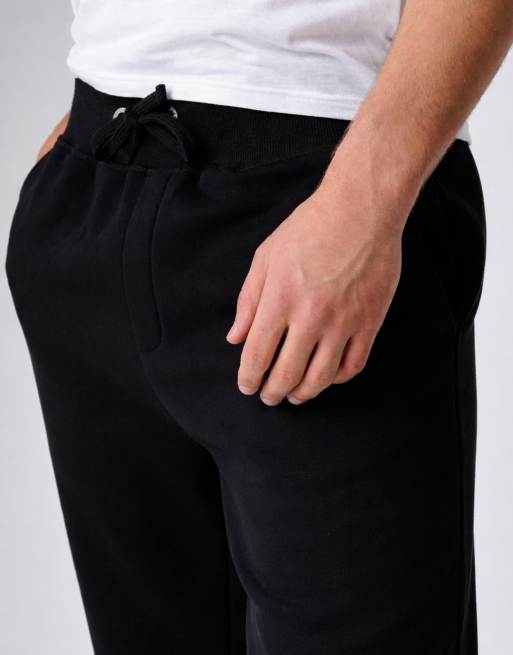 French Connection Cotton blend open hem joggers in black, 4 of 4