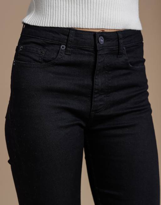 French Connection Cotton blend stretch high rise skinny denim jeans in black, 4 of 4