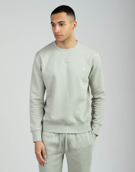 French Connection Cotton blend sweatshirt and shorts co ord set in light green, 2 of 4