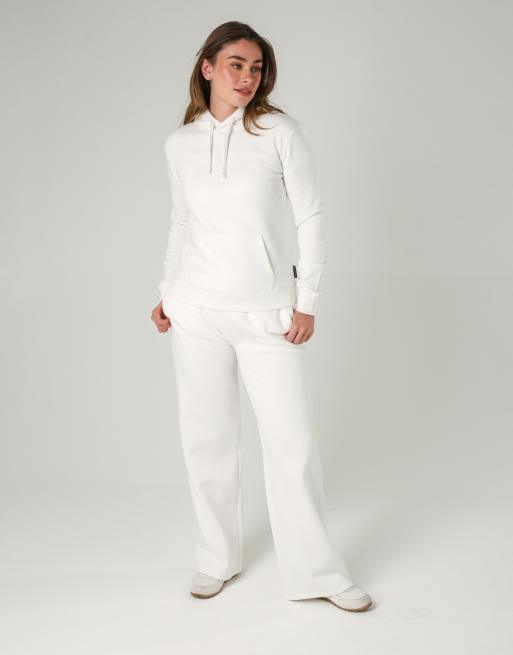 French Connection Cotton blend wide leg jogger in ivory, 2 of 4
