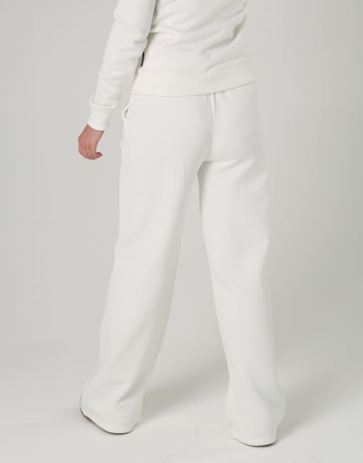 French Connection Cotton blend wide leg jogger in ivory, 4 of 4