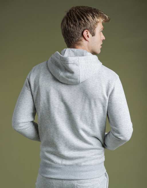 French Connection Cotton blend zip hoody in light grey, 2 of 4