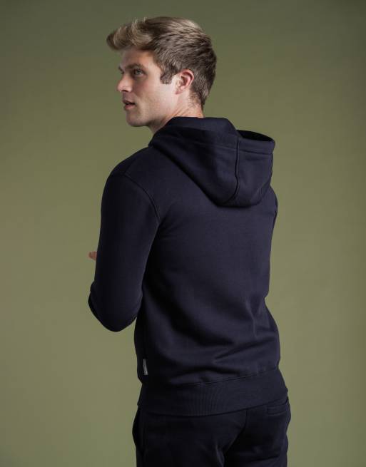 French Connection Cotton blend zip hoody in navy, 2 of 4