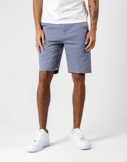 French Connection Cotton chino shorts in light blue, 3 of 4