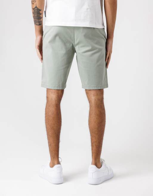 French Connection Cotton chino shorts in light green, 4 of 4