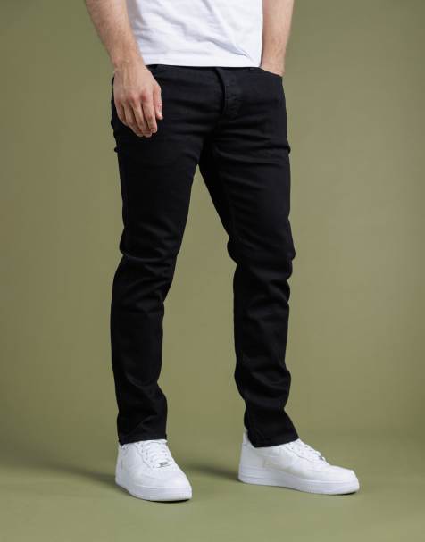 French Connection Cotton slim fit stretch denim jeans in black - view 1